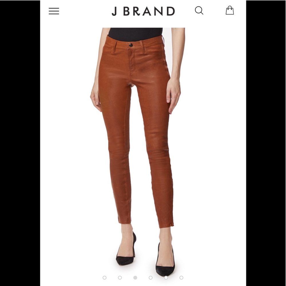 .J Brand LEATHER jeans.